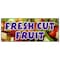 Signmission FRESH CUT FRUIT BANNER SIGN watermelon melon cantaloupe apple orange B-120 Fresh Cut Fruit - alternate 1